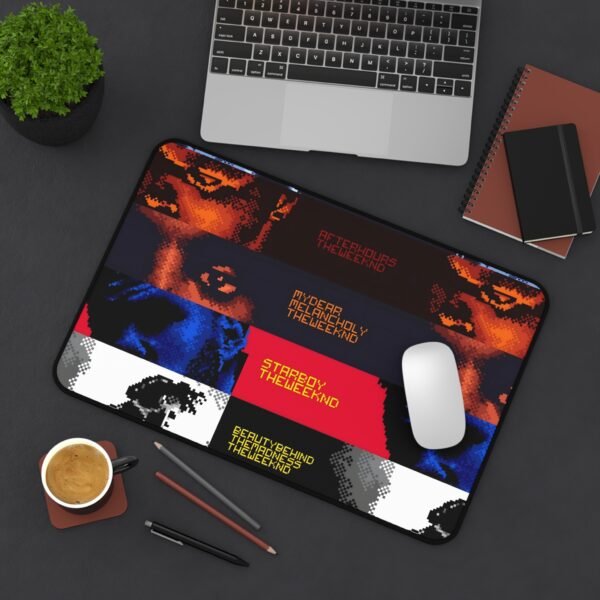 The Weeknd Inspired Desk Mat - Bold Music Art, Home Office Decor, Gadget Accessories, Gamer Gift, Music Lovers - Image 4