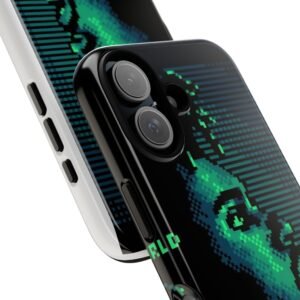 Pixel Art Phone Case featuring Retro Vibes, Tough Cases, Gift for Music Lovers, Unique Tech Accessory, Eco-Friendly Phone Cover