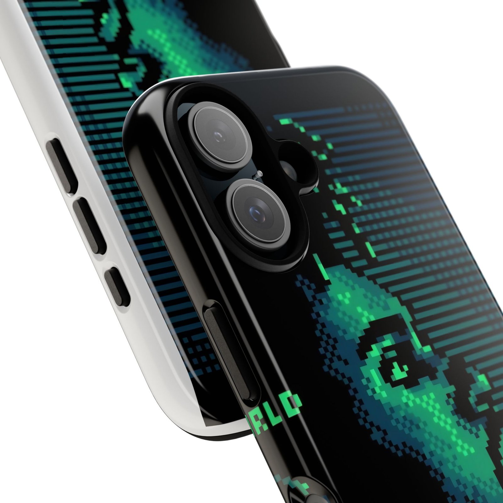 Pixel Art Phone Case featuring Retro Vibes, Tough Cases, Gift for Music Lovers, Unique Tech Accessory, Eco-Friendly Phone Cover