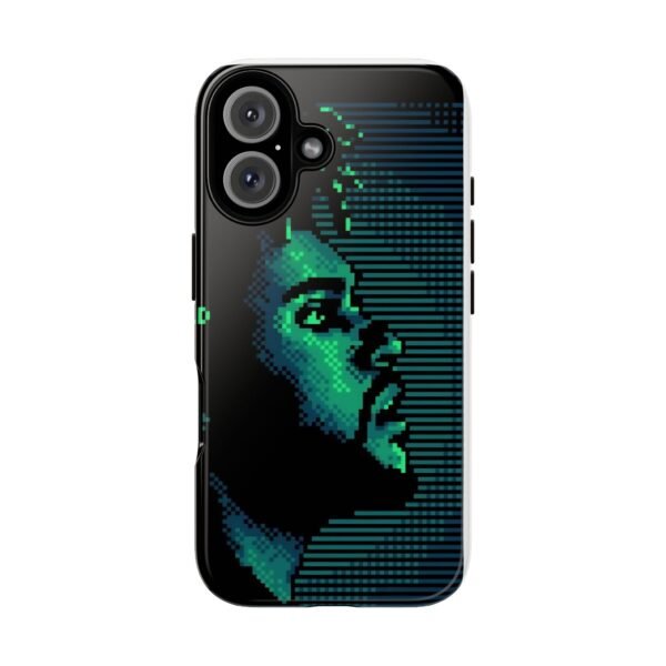 Pixel Art Phone Case featuring Retro Vibes, Tough Cases, Gift for Music Lovers, Unique Tech Accessory, Eco-Friendly Phone Cover - Image 2