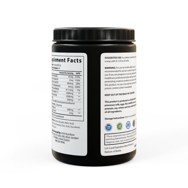 Pre-Workout Supplement, Fruit Punch (204g, 7.1oz) - Image 4