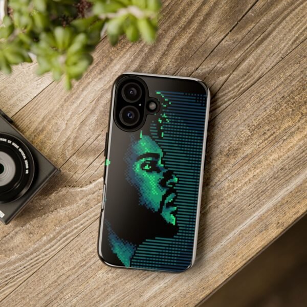 Pixel Art Phone Case featuring Retro Vibes, Tough Cases, Gift for Music Lovers, Unique Tech Accessory, Eco-Friendly Phone Cover - Image 4