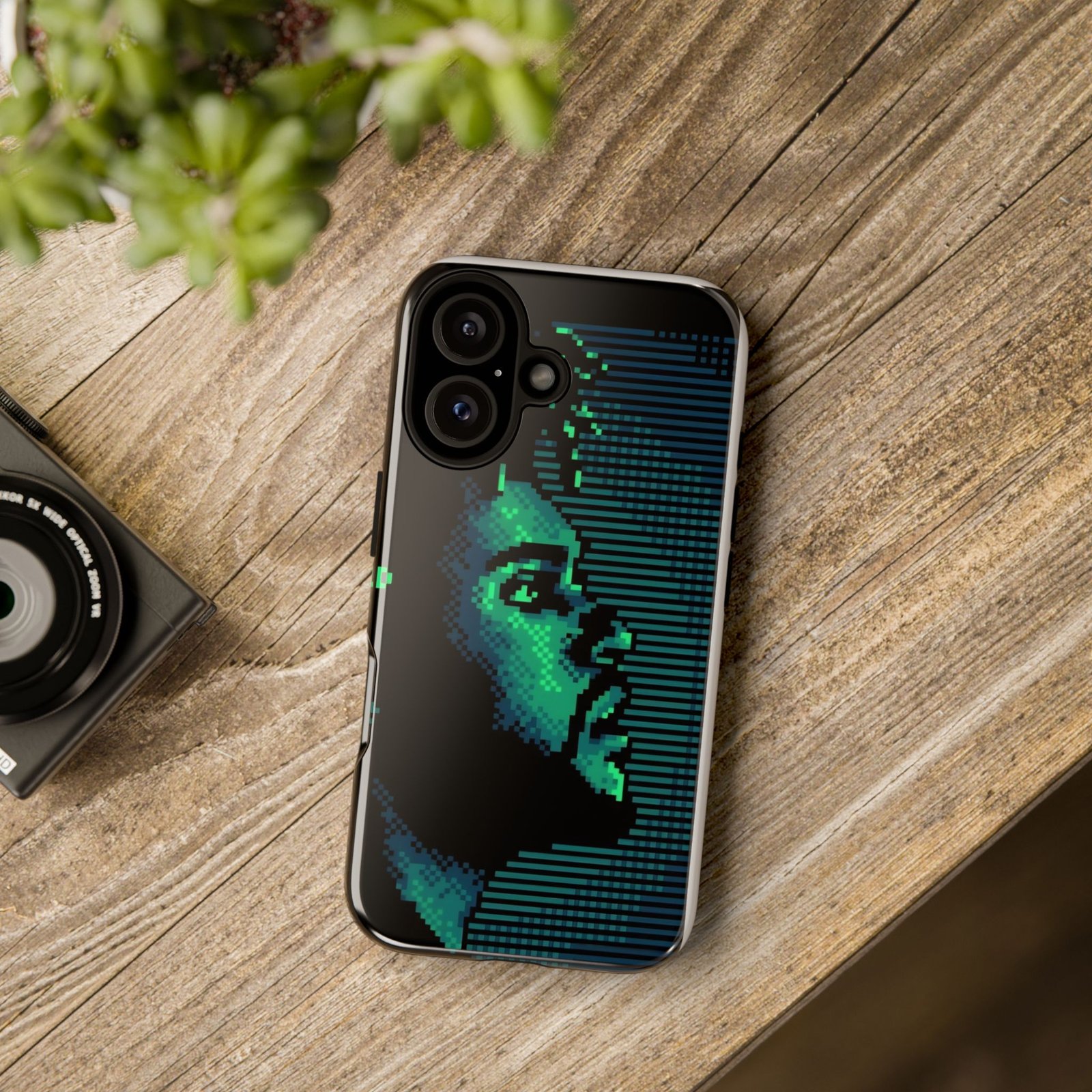Pixel Art Phone Case featuring Retro Vibes, Tough Cases, Gift for Music Lovers, Unique Tech Accessory, Eco-Friendly Phone Cover - Image 4